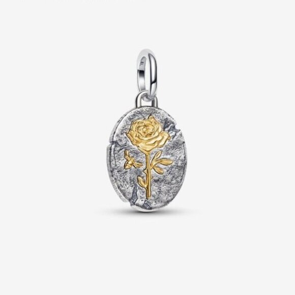 Pandora Rose Medallion Charm - Picture 1 of 6
